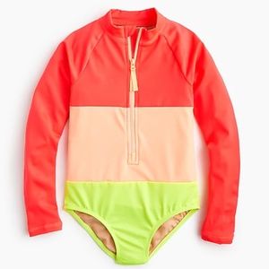 Crewcuts Long-Sleeve One-Piece Swimsuit